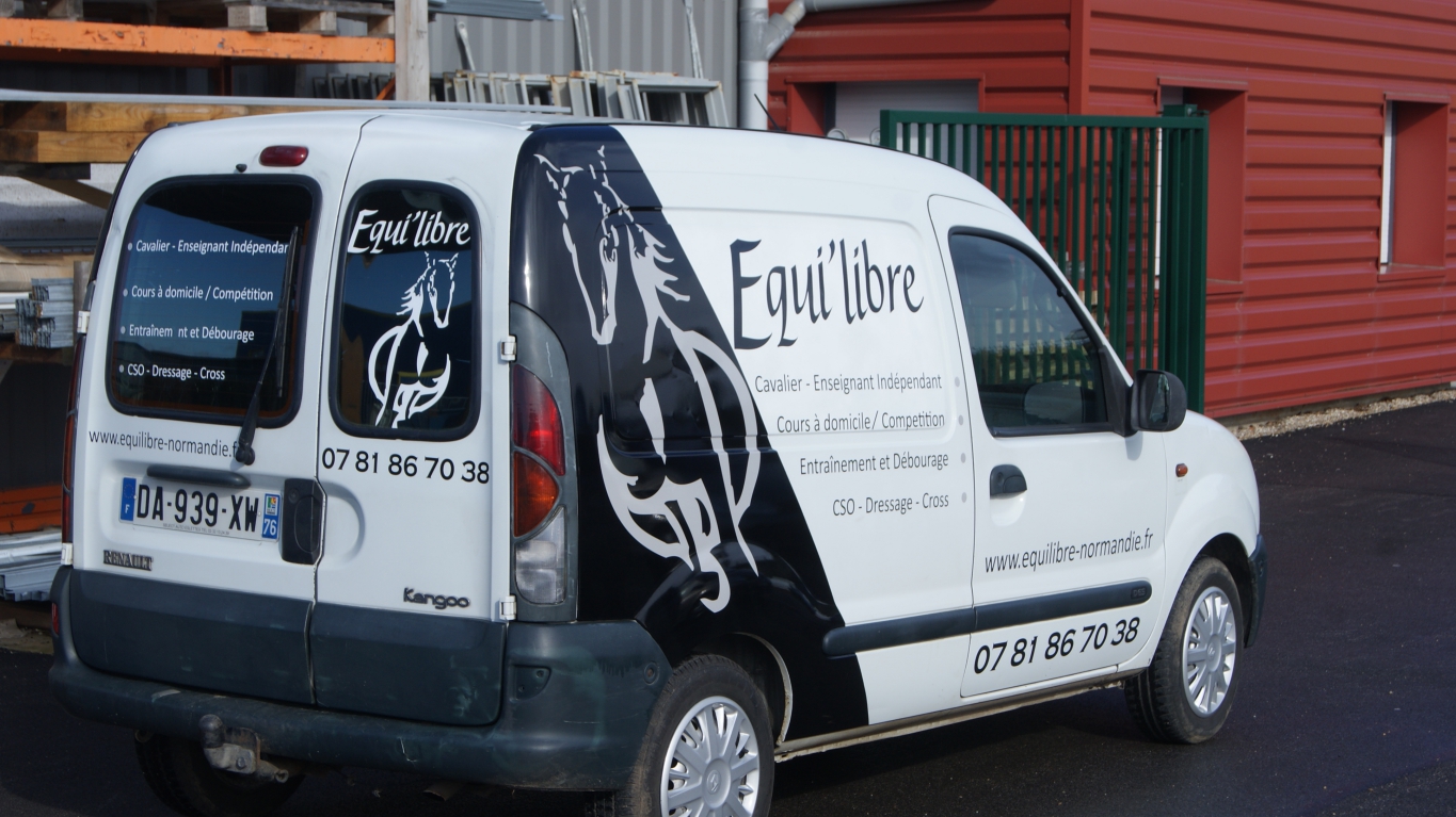 publicité sur véhicule utlitaire rouen 76 yvetot covering partiel