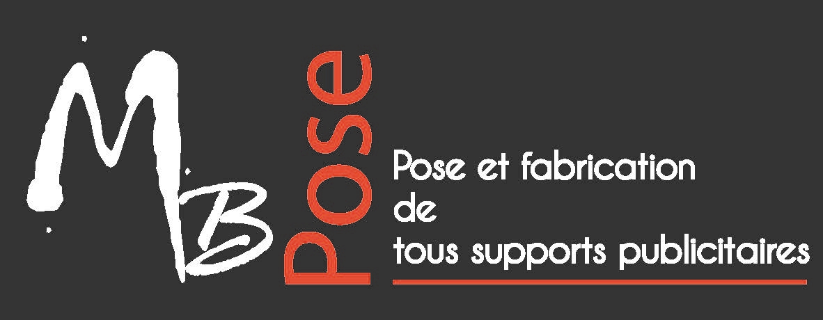 logo mbpose pose de tout support publicitaire enseigne adhésif total covering travail en hauteur rouen 76 seine maritime